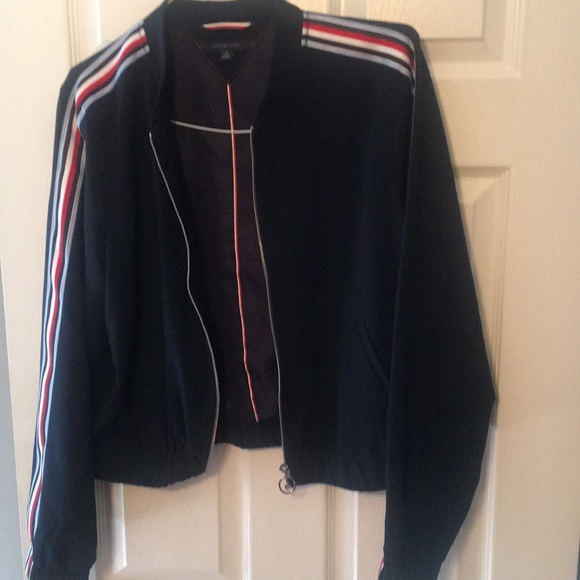 Tommy Hilfiger navy blue jacket silky feel - Picture 1 of 3